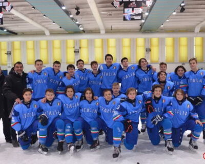Nazionale U15: una vittoria ed una sconfitta contro la selezione francese sul ghiaccio di Aosta