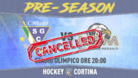 La Sportivi Ghiaccio Cortina Hafro comunica con rammarico che, a causa dell’indisponibilità di numerosi giocatori dell’HC Merano Pircher, l’incontro previsto per questa sera all’Stadio Olimpico di Cortina è cancellato. Il […]