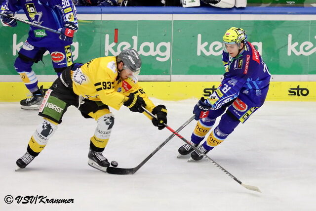 Altalena di risultati in ICE Hockey League: Villach in serie positiva da 4 turni.