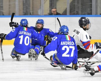 Para Ice Hockey, Torneo Internazionale a Varese: l’Italia debutta superando 4-3 la Corea del Sud